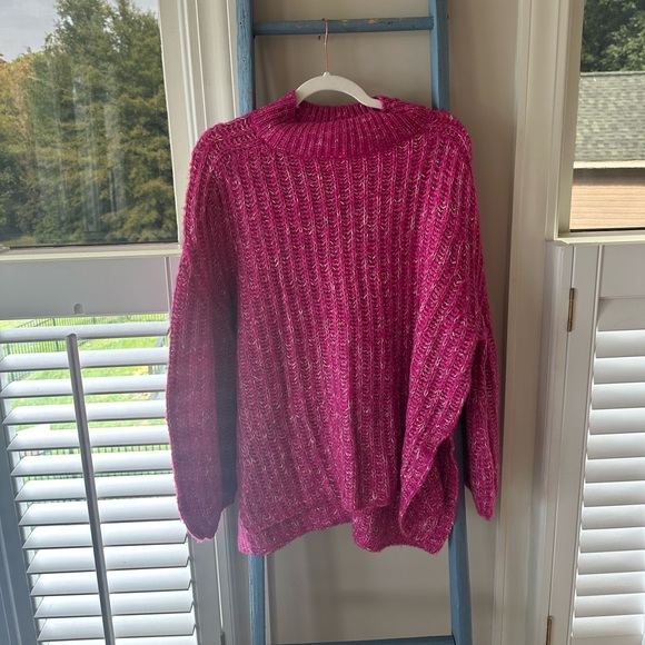Anthropologie “Pilcro” Textured Tunic Sweater in Pink - Picture 6 of 9